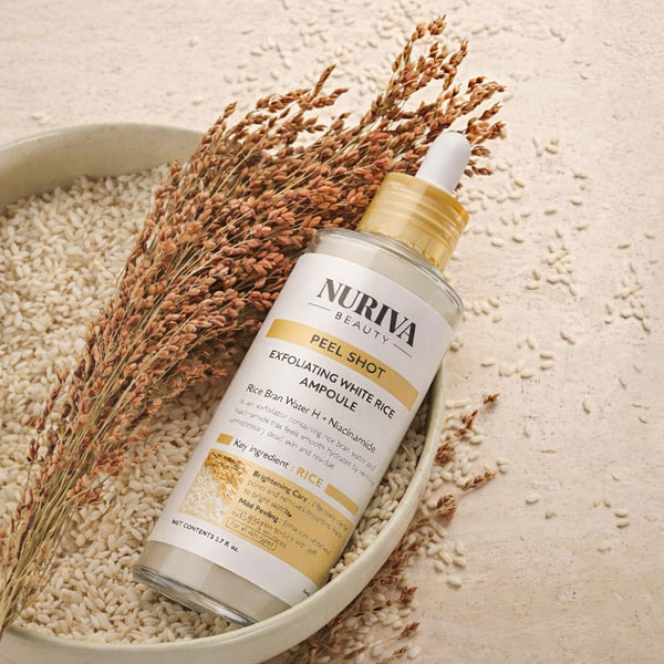 Nuriva Beauty – Glow Rice Gentle Exfoliating Ampoule (Peel Shot)